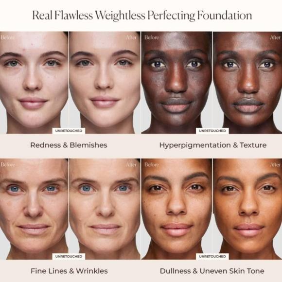Laura Mercier Real Flawless Weightless Perfecting Foundation in 5C1 Sepia - Picture 5 of 6